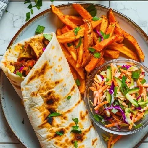Cheesy Kathi Roll