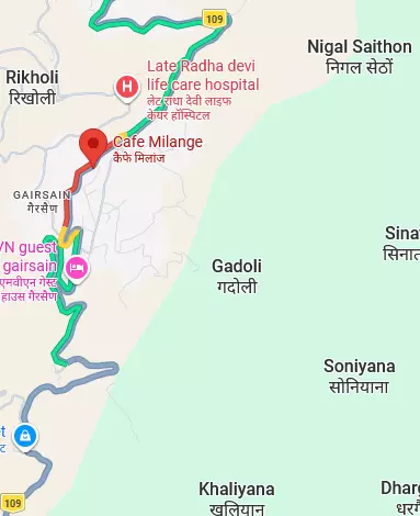 Gairsain map